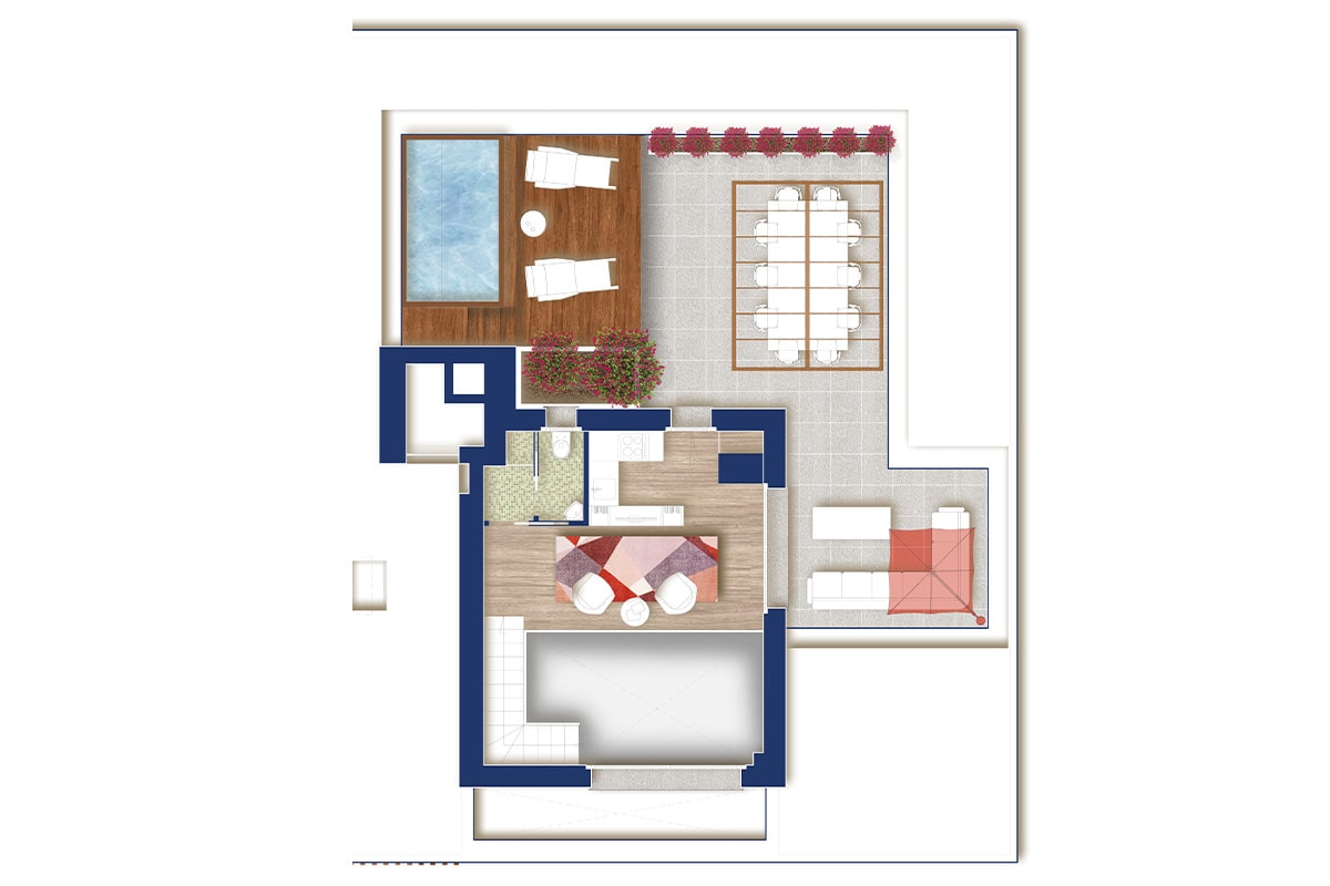 Planimetria attico N