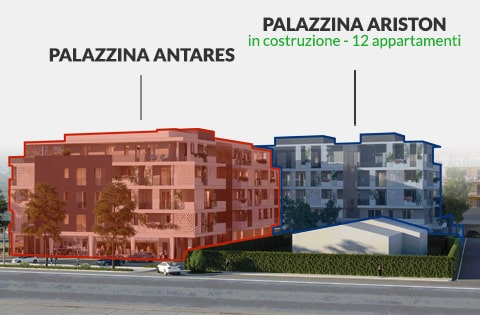 Palazzine Antares e Ariston in costruzione ad Albino