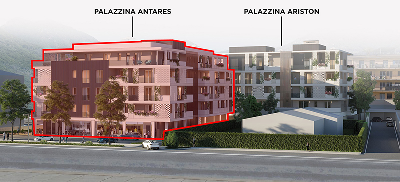 Palazzine Antares e Ariston in costruzione ad Albino