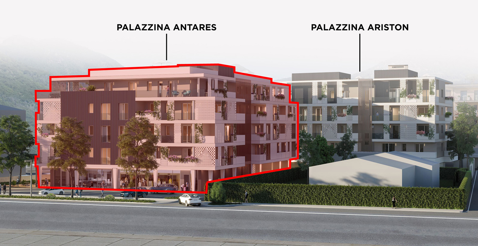 Palazzine Antares e Ariston in costruzione ad Albino